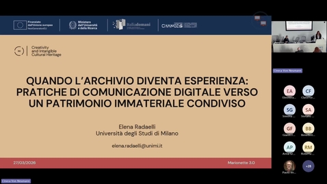 Thumbnail for Elena Radaelli (UNIMI; CHANGES, Spoke 2, WP4)