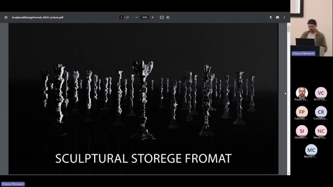 Thumbnail for Sculptural storage format